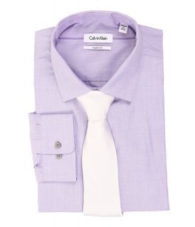 Calvin Klein L/S Regular Fit Shirt Mens Long Sleeve Button Up (Purple)