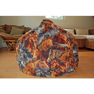 Horses Fleece Washable Bean Bag Chair