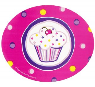 Girls Lil Cupcake Birthday Stickers