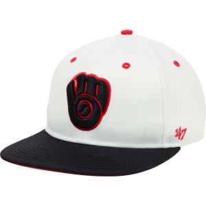 Milwaukee Brewers 47 Brand MLB Red Under Snapback Cap