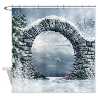  Ancient Stone Gate Shower Curtain  Use code FREECART at Checkout
