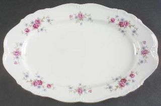 Edelstein Florence 13 Oval Serving Platter, Fine China Dinnerware   Maria There