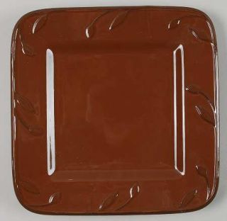 Signature Sorrento Chocolate Square Salad Plate, Fine China Dinnerware   All Cho