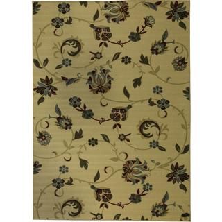 Oriental Swirls Beige Area Rug (2 X 33) (BeigeSecondary colors Blue, olive, brown, black, ivory, redPattern OrientalTip We recommend the use of a non skid pad to keep the rug in place on smooth surfaces.All rug sizes are approximate. Due to the differe