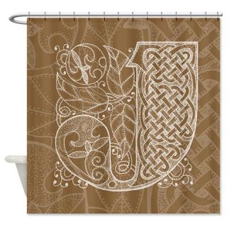  Celtic Letter J Shower Curtain  Use code FREECART at Checkout