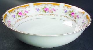 Style House Chippendale 9 Round Vegetable Bowl, Fine China Dinnerware   Yellow