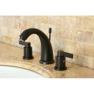 Nuvofusion Goose Neck Widespread Oil Rubbed Bronze Bathroom Faucet