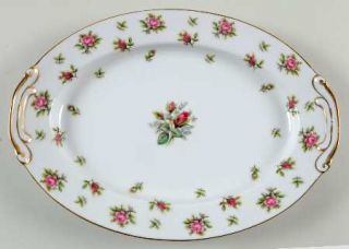 Kyoto Lancaster 12 Oval Serving Platter, Fine China Dinnerware   Roses&Rosebud