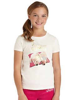 Juicy Couture Girls Couture Sleepover Tee   White