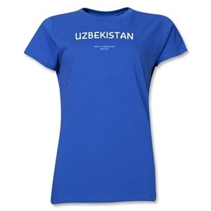 Uzbekistan 2013 FIFA U 17 World Cup UAE Womens T Shirt (Royal)