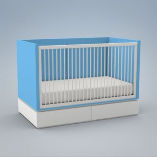 ducduc Dylan Crib DylanCrib Fr Frame Finish Light Blue