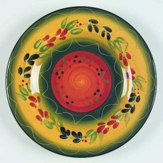 Tabletops Unlimited La Province Dinner Plate, Fine China Dinnerware   Red,Yellow