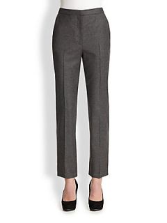 Alexander McQueen Vented Flannel Trousers   Antracite