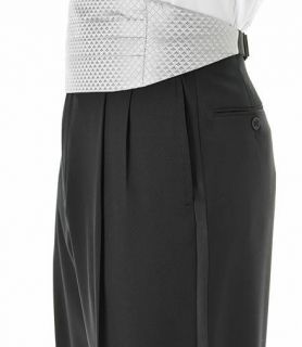 Black Pleated Front Tuxedo Trousers  Sizes 44 48 JoS. A. Bank