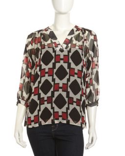 New Cahil Printed Blouse