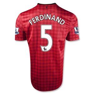 Nike Manchester United 12/13 FERDINAND Home Soccer Jersey