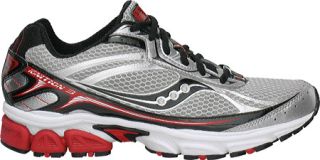 Mens Saucony Grid Ignition 3   Silver/Black/Red Running Shoes