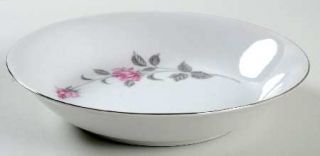 Lennold Enchanted Rose Coupe Soup Bowl, Fine China Dinnerware   Pink Roses With