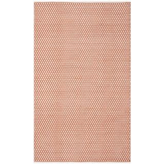 Safavieh Handmade Boston Orange Cotton Rug (6 X 9)