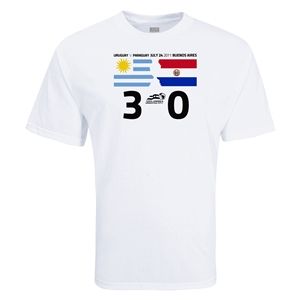 Euro 2012   Copa America 2011 Uruguay 3 0 Paraguay Final Result T Shirt
