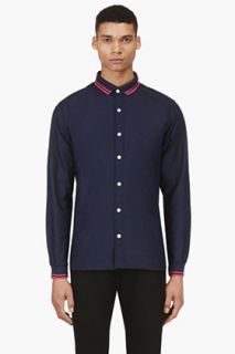 Nanamica Navy Polo_collar Wind Shirt