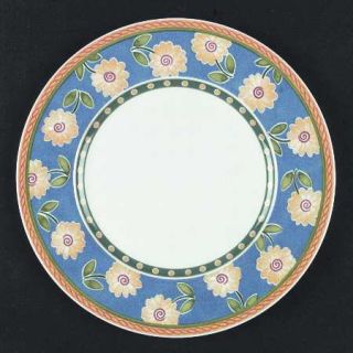 Villeroy & Boch Twist Clea Dinner Plate, Fine China Dinnerware   Yellow Flowers,