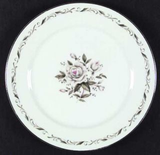 Diamond (Japan) Romance Dinner Plate, Fine China Dinnerware   White Roses,Green