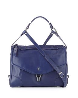 Alexa Leather Crossbody Bag, Blue