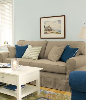 Pine Point Slipcovered Sofa, 83 Linen Blend
