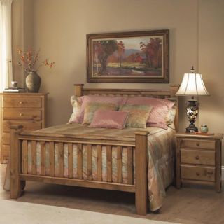 Emerald Pine Creek Rustic 3 piece Bedroom Set