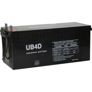 UPG Sealed Lead Acid Battery   AGM type, 12V, 200 Amps, Model# UB 4D