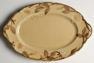 Franciscan Cafe Royal 12 Oval Serving Platter, Fine China Dinnerware   Embossed