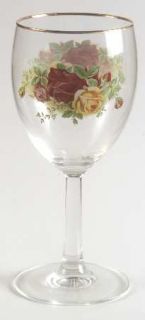 Royal Albert Old Country Roses 12 Oz Glassware Goblet, Fine China Dinnerware   M