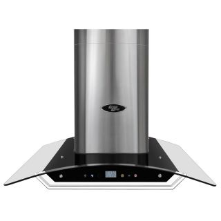 Lesscare Lh2 Range Hoods Wall Mount (Grey (stainless steel)Finish Stainless steel hood and glass canopyMaterial Stainless steel and glass Overall Dimensions 30 in. H x 22 in. W x 25 in. LSettings Time (24hrs format), 3 speeds selection, LED light, tou