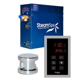 SteamSpa OAT450CH Oasis 4.5kw Touch Pad Steam Generator Package in Chrome