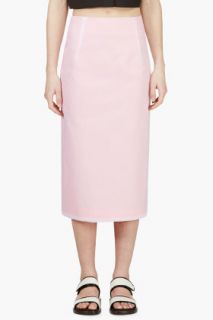 Jacquemus Pink Mosquito Net Pencil Skirt