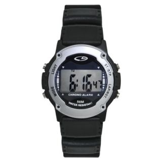C9 by Champion Mens Plastic Strap Digital Watch   Black/Silver