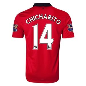 Nike Manchester United 13/14 CHICHARITO Home Soccer Jersey