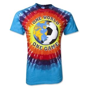 Pure Sport Tie Dye One World Soccer T Shirt