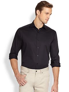  Collection Solid Cotton Sportshirt