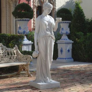 Design Toscano Hebe the Goddess of Youth Garden Statue Multicolor   KY1304