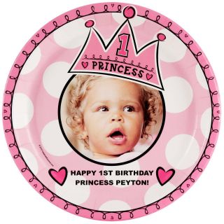 Birthday Princess 1st Personalized   Dinner Plate