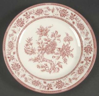 Churchill China Indian Tree Pink Dinner Plate, Fine China Dinnerware   All Pink