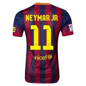 Nike Barcelona 13/14 NEYMAR JR Authentic Home Soccer Jersey