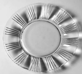 Fostoria Sunray Clear 7 Salad Plate   Stem #2510, Clear