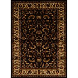 Contemporary Brown ivory Heat set Rug (52 X 72)