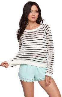 Womens Kendall & Kylie Sweater   Kendall & Kylie Striped Cropped Pullover Sweate