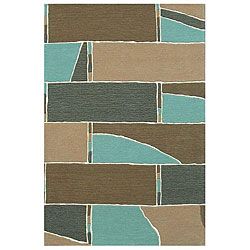 Hand tufted Stair Wool Rug (8 X 11) (brownPattern abstractTip We recommend the use of a non skid pad to keep the rug in place on smooth surfaces.All rug sizes are approximate. Due to the difference of monitor colors, some rug colors may vary slightly. O