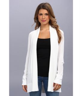 Calvin Klein Shawl Collar Flyway Womens Sweater (White)