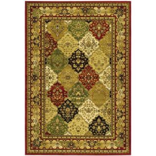 Lyndhurst Collection Traditional Multicolor/red Rug (4 X 6)